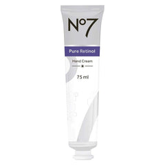 No7 Pure Retinol Hand Cream, Anti-ageing Pure Retinol Collagen Peptide Technology - 75ml