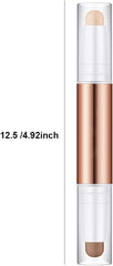 Women Facial Make Up Double-Headed Stick Portable Highlighter Shadow Bronzers Contouring Cosmetics for Professional, Type 2