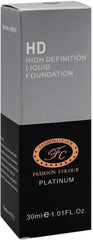 Fashion Colour High Definition Platinum Foundation II Oil-Free, Long Lasting, Waterproof and For Flawless Skin,30ml (Shade 05)