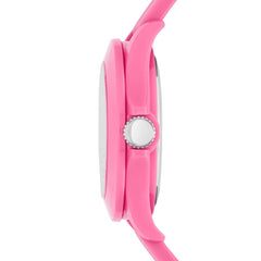Skechers Women's Rosencrans Mid Quartz Plastic and Silicone Casual Sports Watch - Pink