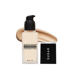 Sugar Cosmetics Matte Match Transferproof Foundation | Lasts up to 24 hours | Water resistant | Suitable for all skin types | 30 ml (40 Br)