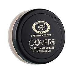 FASHION COLOUR Cover Up Cream Makeup Base Ii Oil Free Make Up Base Hd Coverage Portable Compact, Fills Fine Lines, Smooth Finish