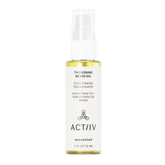 ACTIIV Thickening Beard Oil | Promotes Thicker Fuller Beard Growth, Nourishes & Softens Facial Hair, Lightweight Non-Greasy Formula, Vegan, Plant-Based, All Beard Types