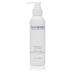 NassifMD Glycolic Acid Face Wash, Hydrating Facial Cleanser, Anti aging Face Wash, Glycolic cleanser for Face for Wrinkles and Fine Lines, Evens Skin Tone, Glycolic Face Wash