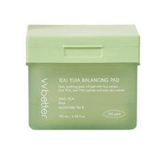 VVBETTER Jeju Yuja Toner Pads for face |120 Dual-Texture Exfoliating Pads with PHA & Zinc| Exfoliates, Soothes & Brightens Acne-Prone |Brightens & Soothes Acne Prone Skin