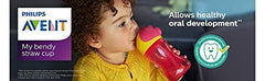 AVENT Philips Glass My Bendy Straw Cup 300Ml/10Oz (12M+) (Pink)