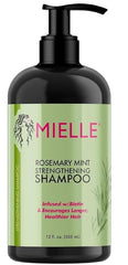 Miell Rosemary Mint Organics Infused with Biotin and Encourages Growth Hair Products for Stronger and Healthier Hair and Styling Bundle Set 4 PCS/shampoo/masque/leave-in conditioner/oil