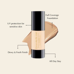 EpiLynx by Dr. Liia Allergen-Free Moisturizing Full Coverage Foundation I Formulated to Protect and Hydrate I Vegan