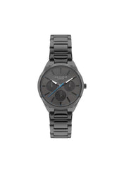 Lee Cooper Women's VX3JE1 Movement Watch, Multi Function Display and Metal Strap - LC07643.060, Gun Metal