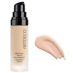 ARTDECO Perfect Teint Foundation - Pure Porcelain N°04 - Lightweight Liquid Formula - Medium to Full Coverage - Without Mask-Like Effect - Conceals Imperfections - Vegan Makeup - Hyaluron - 0.67 Fl Oz