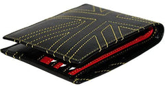 K London Stylish Union Jack inspired Real Leather Mens Wallet (652_ylw)