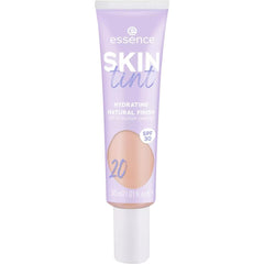 essence Skin Ink, Make-up, No. 20, Nude, Moisturising, Natural, Vegan, Oil-Free, UVA and UVB Filter + SPF 30, No Perfume, Pack of 1 (30 ml)