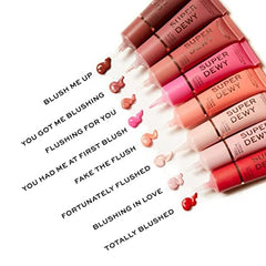 Makeup Revolution Superdewy Liquid Blusher, Highly Pigmented, Buildable Formula, Fake The Flush, 15 ml