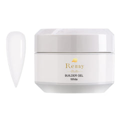 Remy Belle Builder Gel White 15 ml for Nails, Gel Nail Polish, Nail Strengthener, Nail Extension Tips (Requires Curing Under LED UV Lamp)