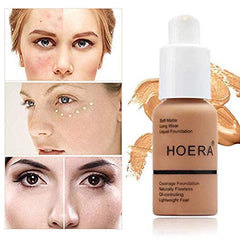 Matte Oil Control Concealer Foundation Cream,PHOERA New 30ml Long Lasting Waterproof Matte Liquid Foundation (104 Buff Beige)