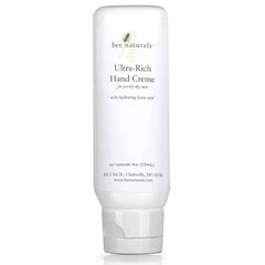 Bee Naturals Ultra-Rich Hand Cream 4oz β Transform Dry, Cracked Skin with Intense Hydration & Repair β Coconut & Avocado Oils + Beeswax for Luxuriously Smooth, Soft Hands