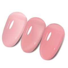 TONITU G · 7ml 30 Colors Jelly Gel Nail Polish 1 pcs, Nude Sheer Pink Milky Transparent Gel Nail Art, UV/LED Soak Off for Salon Manicure and Nail Art DIY at Home, for Gift… (SC030)