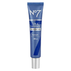 No7 Lift and Luminate Triple Action Serum, Fast-Absorbing, Non-Greasy - 30 ml