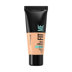Maybelline New York Liquid Foundation, Matte & Poreless, Full Coverage and Blendable, Normal to Oily Skin, Fit Me, 120 Classic Ivory