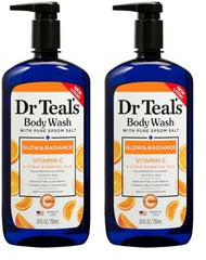 Dr. Teal's Epsom Salt Body Wash - Vitamin C and Citrus Oils, 710 ml (Pack of 2)