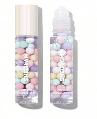 SHEGLAM Good Times Roll Ball Lip Oil-Life's a Party Clear Plumping Lip Care High Shine Finish Non Sticky Sleep Mask Moisturizing Roller Ball Applicator Li Makeup Summer Vibe Lip Gloss,3.8 g