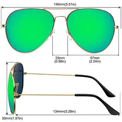 KANASTAL Polarized Sunglasses for Women and Men, Metal Frame Sun Glasses Retro Shades for Mens Driving Outdoor Military Style 100% UV400 Protection