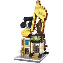 Brick Loot Mini City Building Set Collection – Includes Video Rental Store, Archie’s Pet Shop, Aquarium, Art Supply Store, Bank, Dinosaur World, Music Shop, Overpriced Coffee, Parisian Restaurant, Post Office & The Barn.