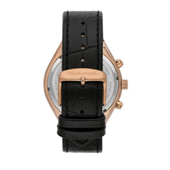Maserati Men's Stile R8871642001 Black Leather Quartz Fashion Watch, Black, Quartz Movement