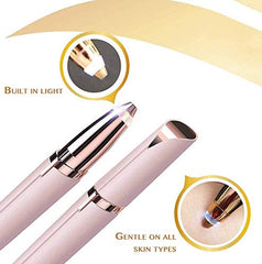 HBeauty Electric Eyebrow Trimmer Epilator with Light for Women
