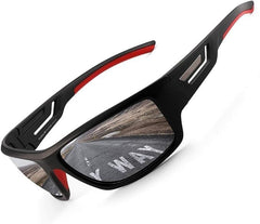 PUKCLAR Polarized Sports Sunglasses for Men Women Driving Sunglasses Cycling Running Fishing Goggles Unbreakable Frame