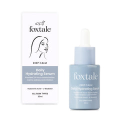 FoxTale Hyaluronic Acid Serum For Plump,Glowing Skin With Vitamin B5,Betaine|Intense 24-Hour Hydration,Brightening|Reduction In Fine Lines&Inflammation|For Dry,Sensitive Skin|Men&Women - 30 Ml