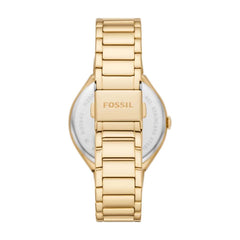 Fossil Ashtyn Three-Hand Date Gold-Tone Stainless Steel Watch - BQ3842