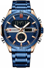 CURREN Blue Analog-Digital Watch - for Men Wrist Watch CR-8384 - Blue