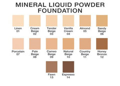 Mineral Liquid Powder Foundation SPF 15 1 fl oz Hypoallergenic - For All Skin Types (Tender Beige)