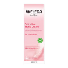 Weleda Bio Aloe Sensitive Hand Cream, Natural Cosmetic Moisturizing Cream for Silky Soft Care of Sensitive Hands, Fast Absorbing Cream for Skin Soothing (1 x 50ml)