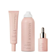 VEGAMOUR GRO Scalp Health Kit Includes GRO Scalp Detoxifying Serum, GRO Dry Shampoo & GRO Hair Serum for Thinning Hair