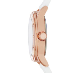 Skechers Women's Redondo Quartz Metal and Silicone Analog Sports Watch - Rose Gold, White