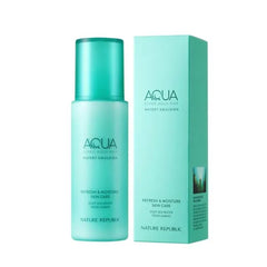 Nature Republic Super Aqua Max Watery Emulson, Hydrating Deep Sea Water Daily Moisturizer & Glow Lightweight Long Lasting Lotion Cream For Face, 130ml / 4.39 fl.oz