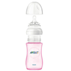 Philips Avent Natural PP Pink 9-Ounce Baby Bottles (Pack of 3)