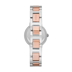 Fossil Women's Quartz Watch, Analog Display and Stainless-Steel Strap Two Tone