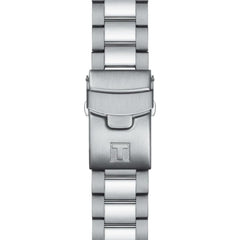 Tissot Mens Seastar 1000 Quartz Chronograph 316L Stainless Steel case Swiss Quartz Watch, Grey, Stainless Steel, 22 (T1204171104103)