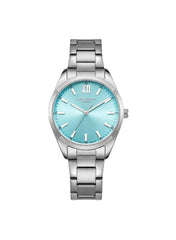 Lee Cooper Women's PC21S2M Movement Watch, Analog Display and Metal Strap - LC08014.380, Blue