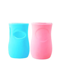 Manan Shopee Baby Feeding Glass Bottle Protection Silicone Cover/Sleeve Holder/Suitable for Wide Neck/Avent Feeder| Protector Cover for Babies, Wide Neck 240-260ml/8OZ, Bottle Cover