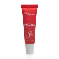 Earth Rhythm Lip Mask with Goodness of Pomegranate & Jojoba Oil, Nourishes, Smoothens, Plumps & Hydrates Dry Chapped Lips, Women & Girls, Paraben & Chemical Free, 10 ml