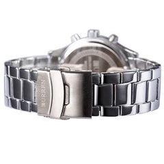 Curren Men Casual Watches With Luxury Dail and Stainless steel - Silver