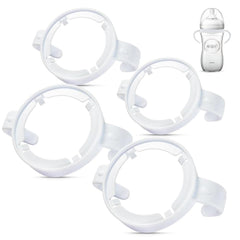 Erweicet 1 Set of 4 White Baby Bottle Handles Compatible for Philips Avent Natural Baby Bottles for Baby