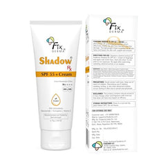 Fixderma Shadow RX Sunscreen SPF 55+ Gel PA+++ | Oily Skin Sunscreen | Hybrid Sunscreen with UVA, UVB, IR Protection and Vitamin E - 75gm
