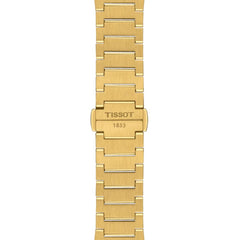 Tissot Unisex PRX 35mm 316L Stainless Steel case with Yellow Gold PVD Coating Quartz Watch, Yellow, Stainless Steel, 11 (T1372103302100)