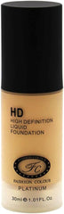 Fashion Colour High Definition Platinum Foundation II Oil-Free, Long Lasting, Waterproof and For Flawless Skin,30ml (Shade 05)