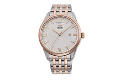 Orient Automatic Stainless Steel Bi Color Watch Ra-Ax0001S0Hc, White, bracelet